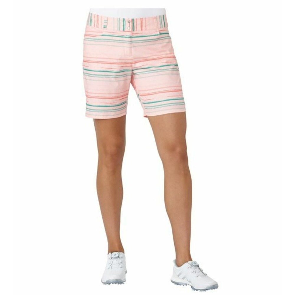 Adidas women shorts 7" BC1971 TW6199S7 pink sz 14 MSRP $70
